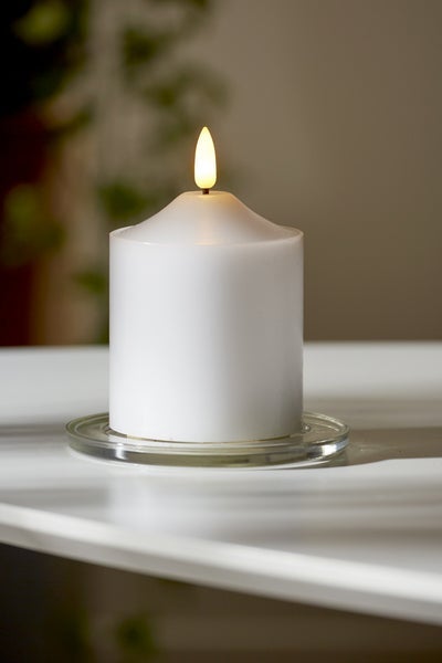 Blockljus LED Flamme Ø75 mm  H=120 mm Star Trading