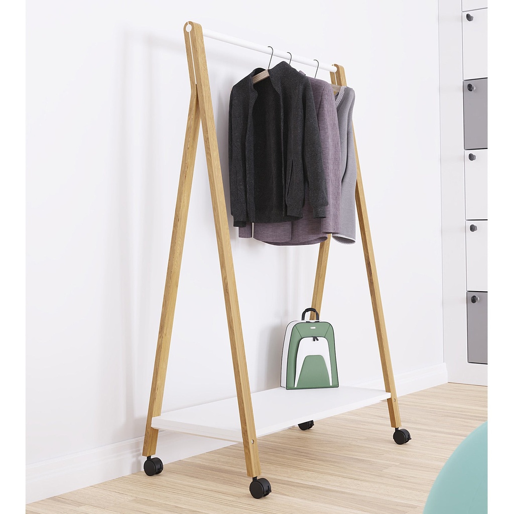 Klädställning Sleek A-form bokträ