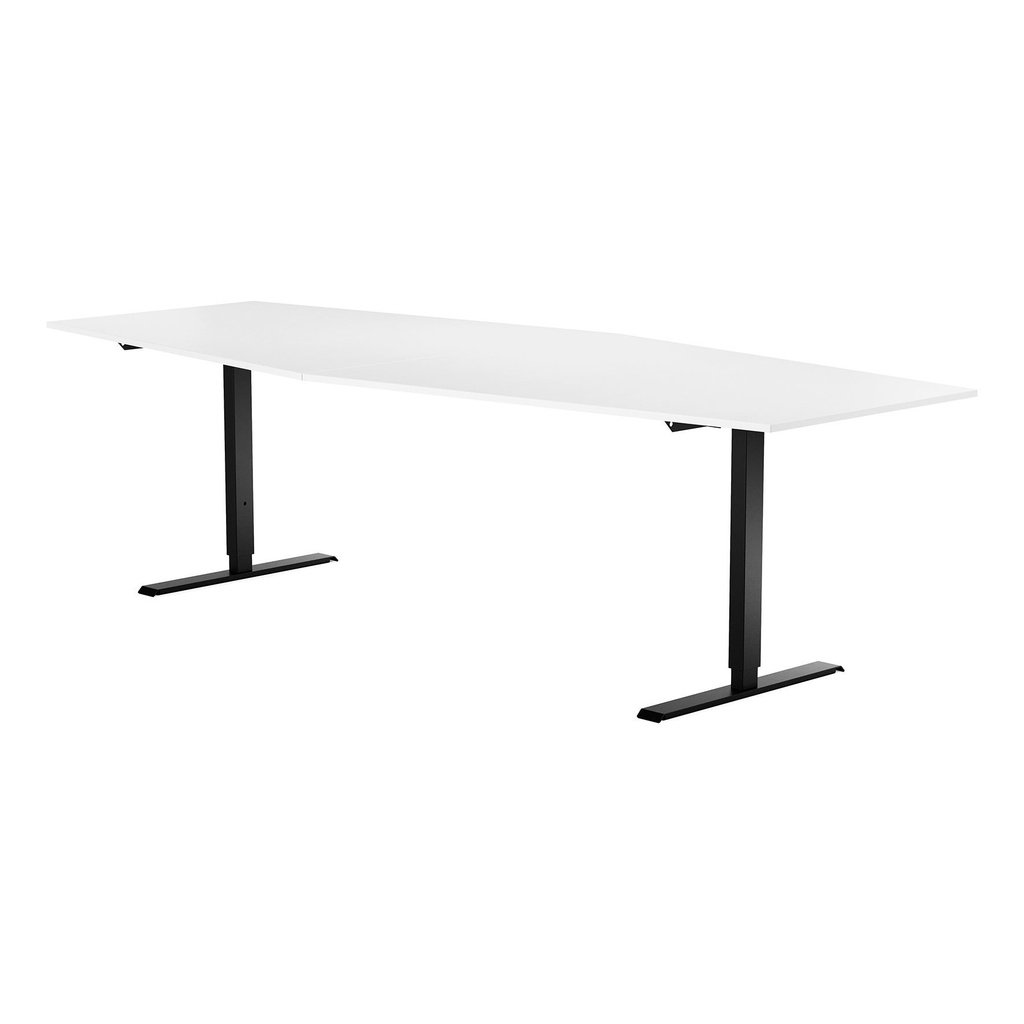 Konferensbord 2800x1200x800 mm Vit/Svart