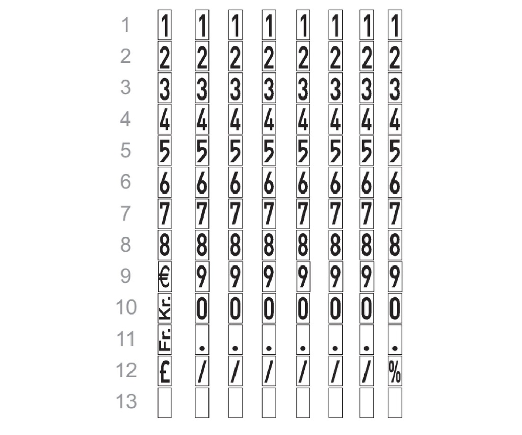 Datummärkare Meto Classic 826/16
