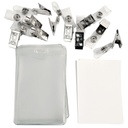 Namnskylt clips 60x90 mm stående 10-pack
