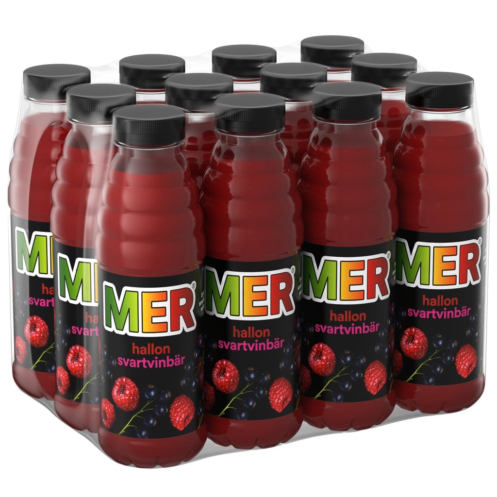 Dryck MER Svartvinbär 12x50 cl inkl pant