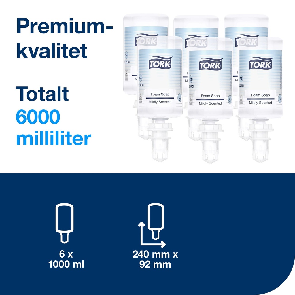 Skumtvål Mild Tork S4 1 liter