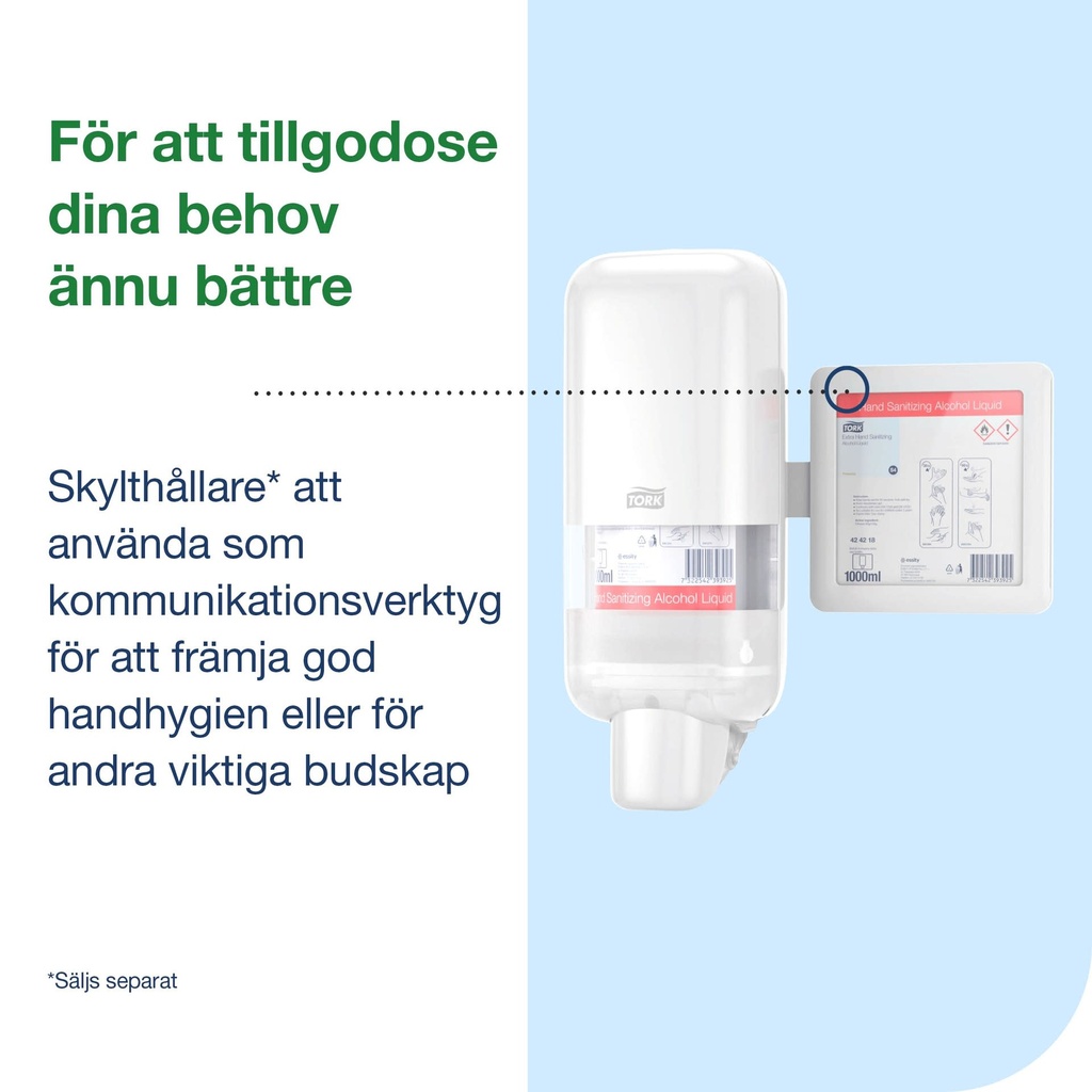 Dispenser Tvål och Handsprit Tork S4 vit