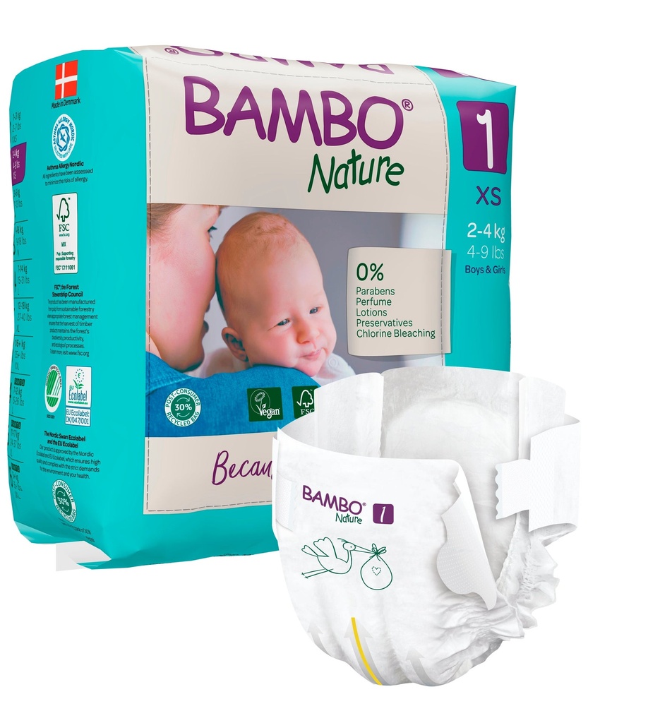 Blöjor Bambo 1 2-4 kg 22 st/fp