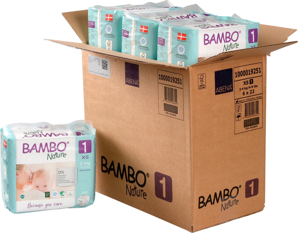 Blöjor Bambo 1 2-4 kg 22 st/fp
