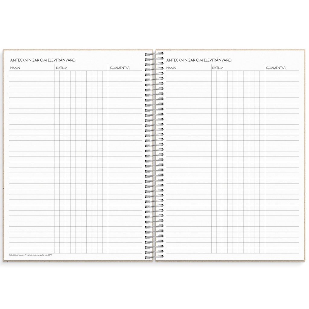 Lärarkalender Horisontell 2026/2027