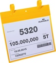 Plastficka A4L med fästband gul 50 st/fp