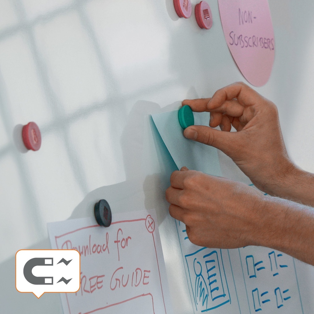 Whiteboard Premium Plus Emalj 2000 x 1000 mm