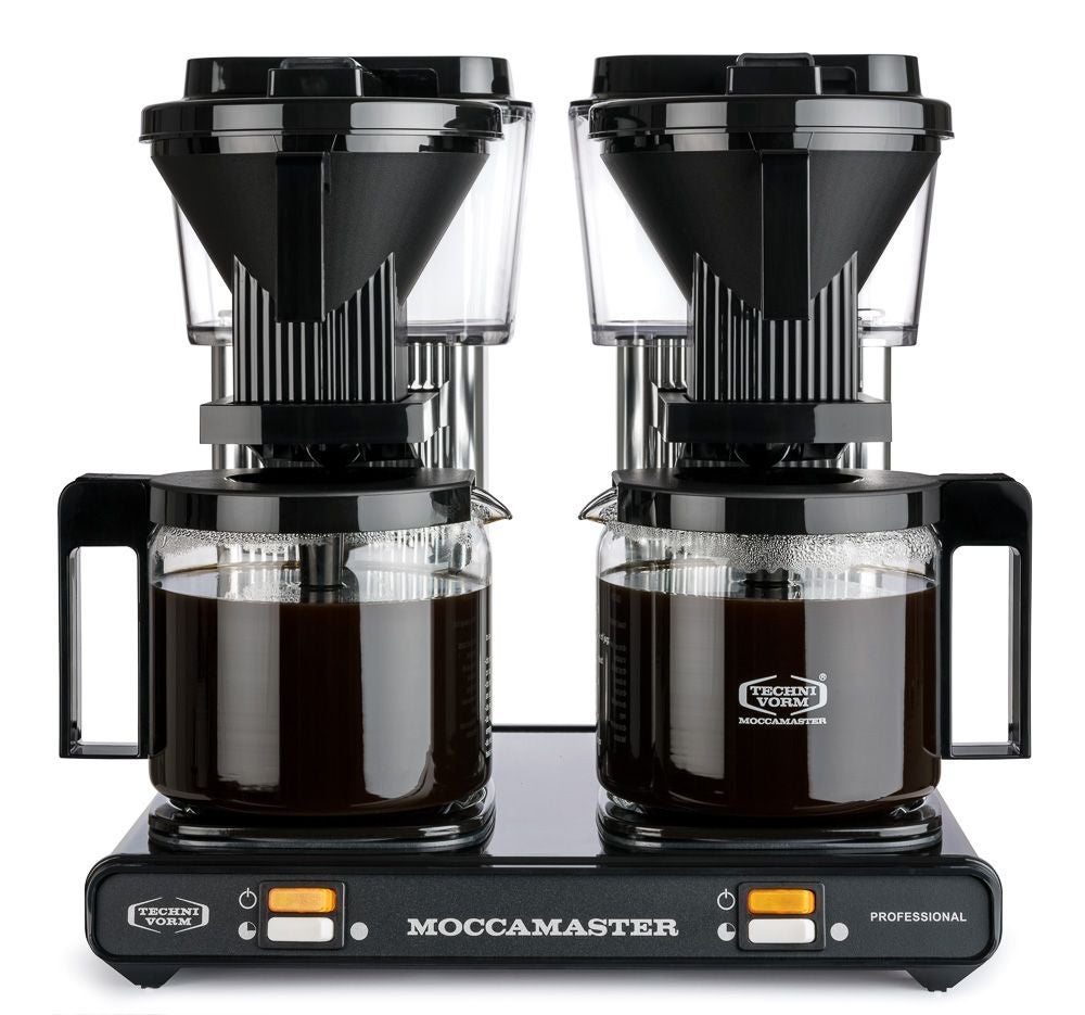 Kaffebryggare Moccamaster Professional Double Black/Silver 2 x 1,25 liter