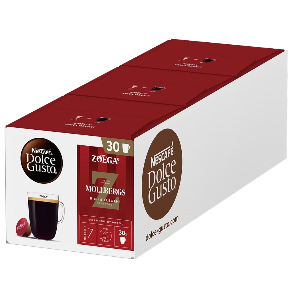 Kaffekapsel Nestlé Dolce Gusto Zoégas Mollbergs 30-pack