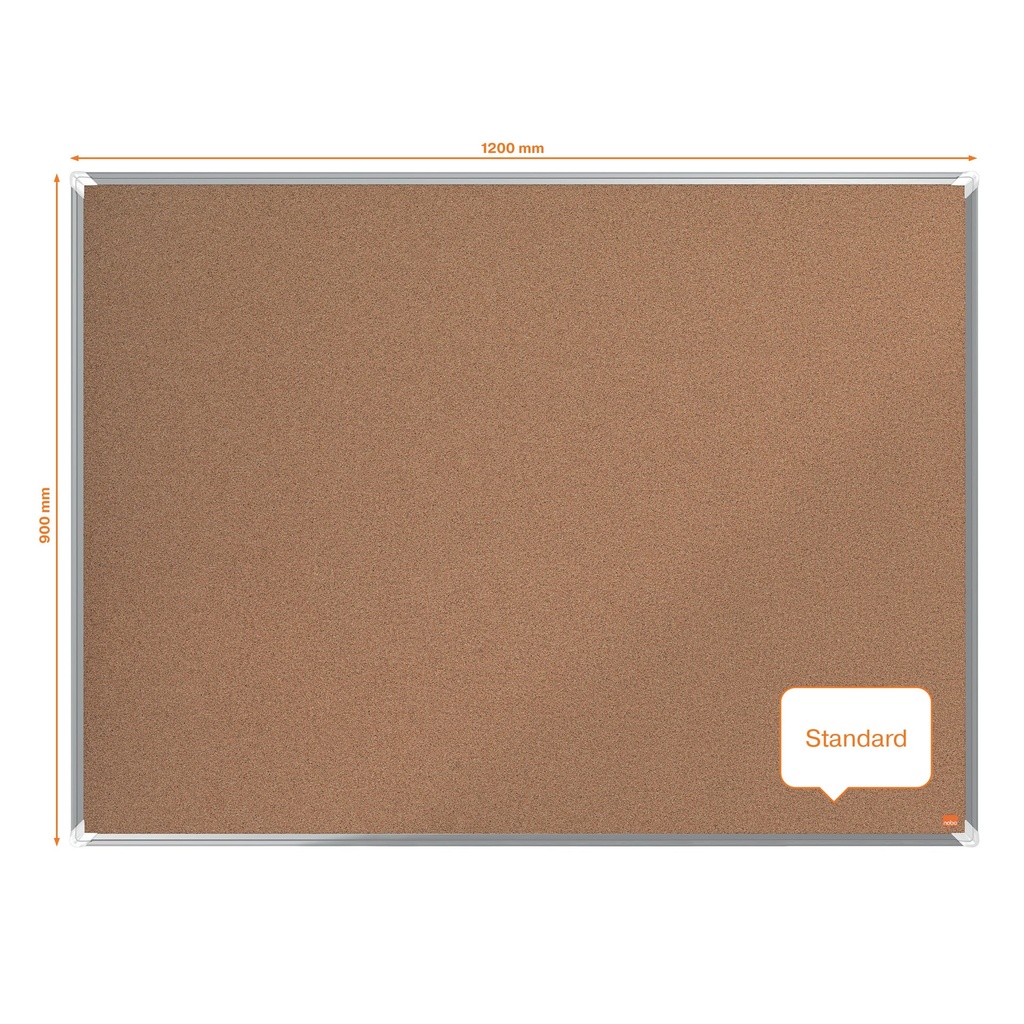 Anslagstavla Kork Premium Plus 1200 x 900 mm