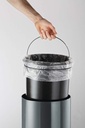 Pedalhink metall 5 liter mörkgrå