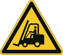 Varningsdekal "Varning för truckar"
