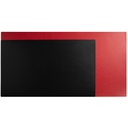 Skrivbordsunderlägg PU 40x80 cm Black/red