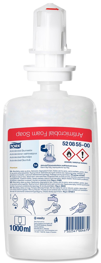 Antibakteriell Skumtvål 1 liter Tork