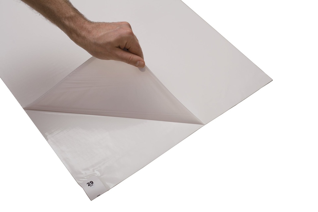 Klibbmatta 60x115 cm vit 8x30 ark