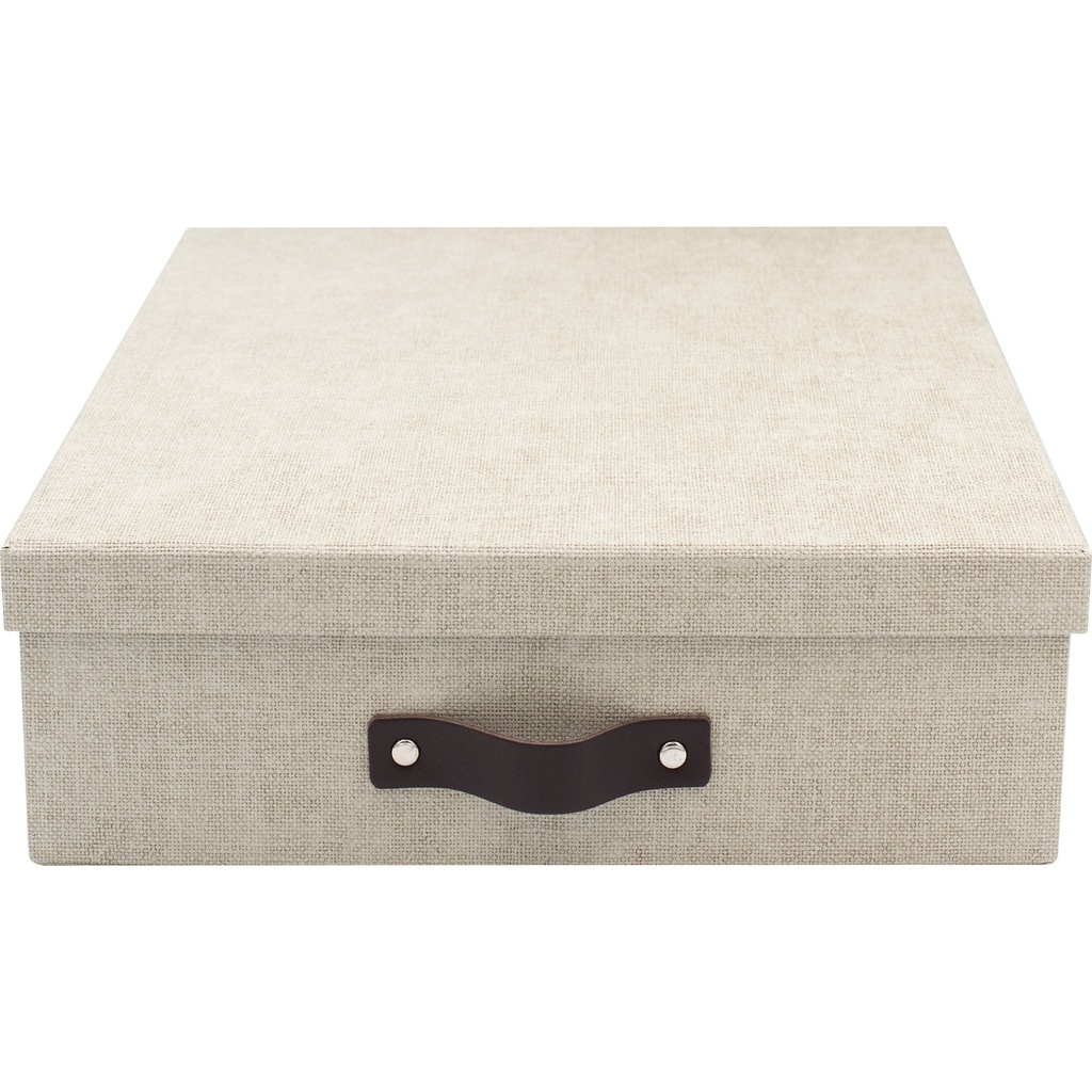 Förvaringsbox / Brevbox Bigso Oskar canvas linen
