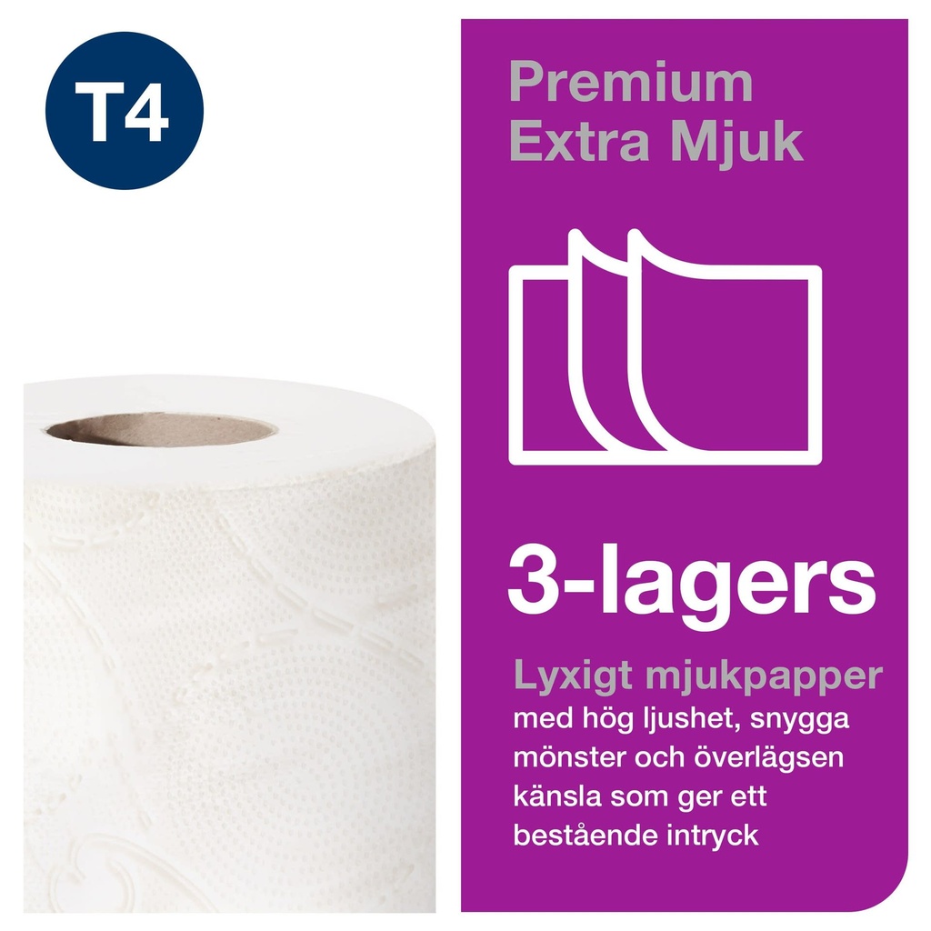 Toalettpapper Tork Premium Extra Mjukt 3-lager 56 rullar/bal