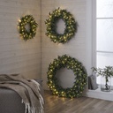 Krans LED Greyland Ø 80 cm grön