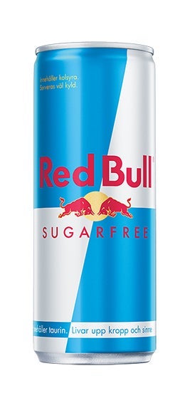Energidryck Red Bull Sugarfree 25 cl burk inkl. pant