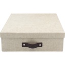 Förvaringsbox / Brevbox Bigso Oskar canvas linen