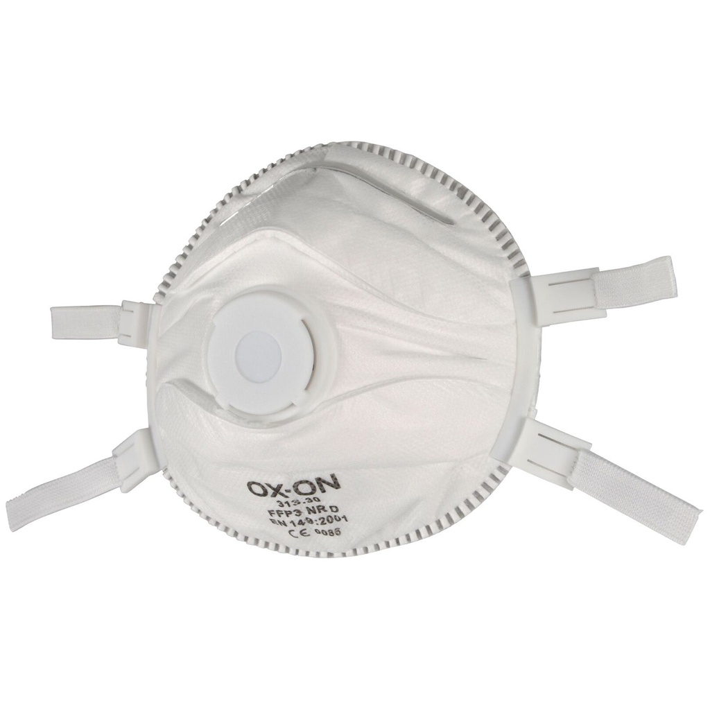 Andningsskydd med ventil FFP3 5-pack Ox-On