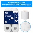 Dispenser Toalettpapper SmartOne MiniTwin Tork T9 Svart