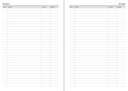 Kalender 2027 Business VIP svart konstläder Burde