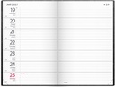 Fickagenda 2027 svart konstläder Burde