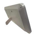 Vägg-/bordsklocka 35,5 cm LCD Vit ram