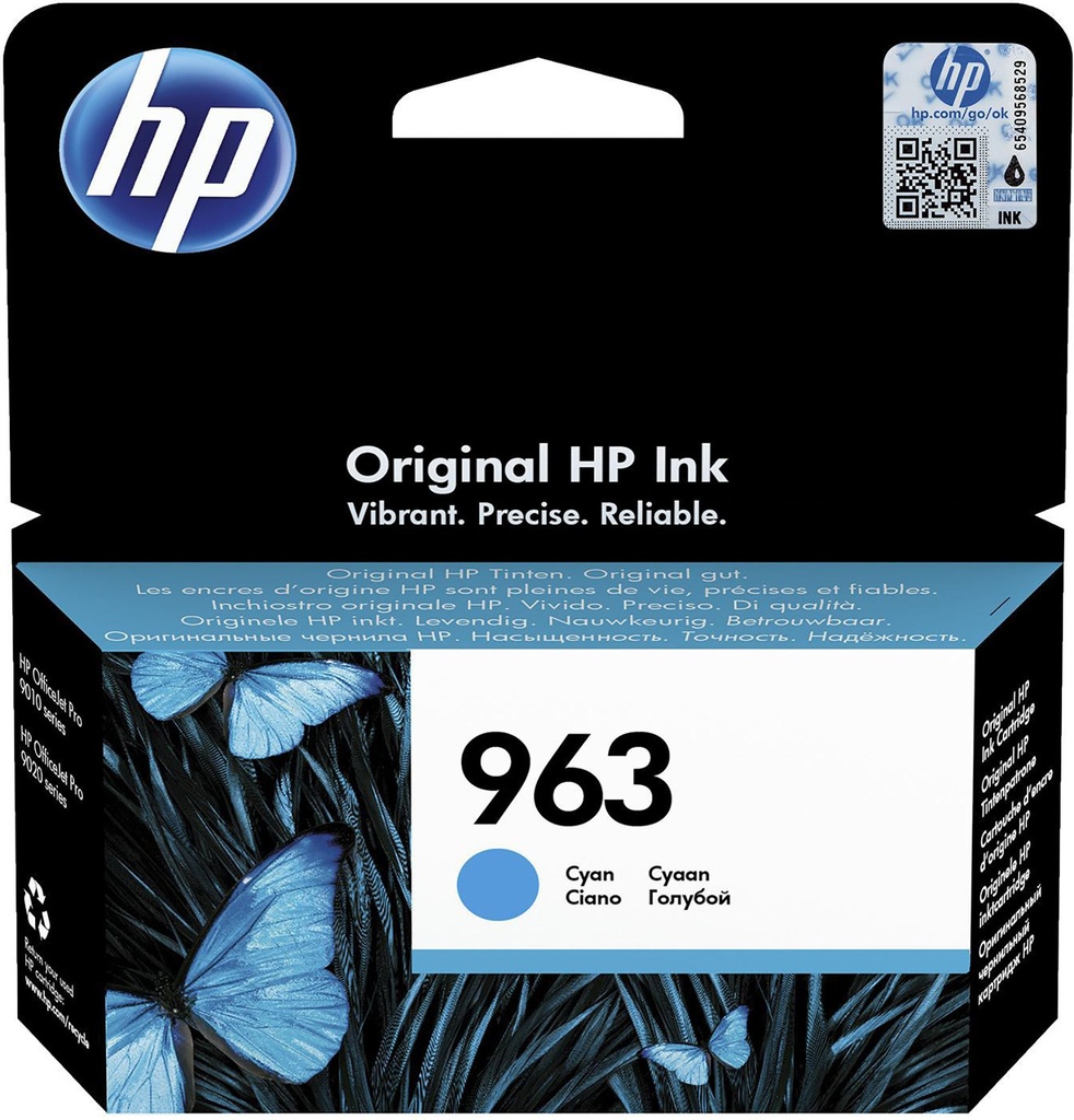 Bläckpatron HP 963 3JA23AE cyan