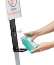 Hygienstation Golvställ handsprit skylt justerbar Durable