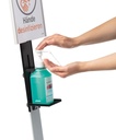 Hygienstation Golvställ handsprit skylt justerbar Durable