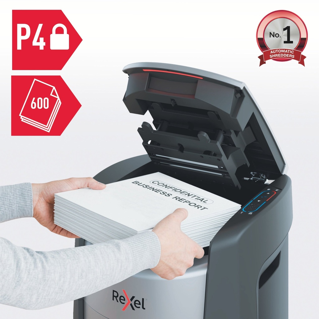 Dokumentförstörare Rexel ShredMax AutoFeed+ 600X P4