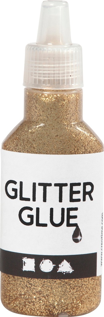 Glitterlim 25 ml guld