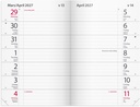 Kalender Maxinote 2027 blå kartong Burde