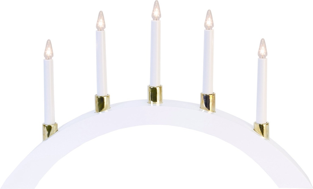 Ljusstake LED Halla Båge Vit