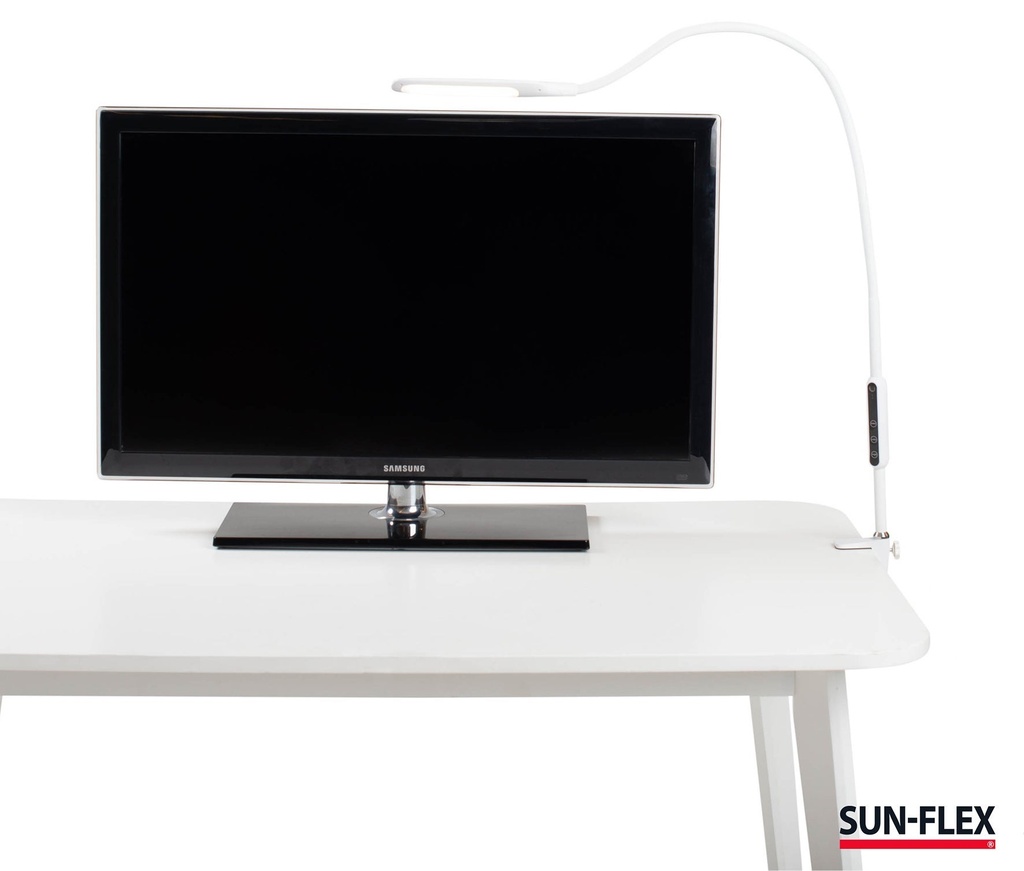 Skrivbordslampa Desklite  vit Sun-Flex