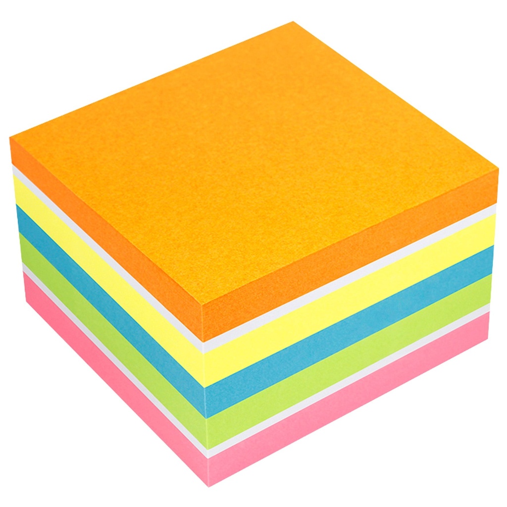 Notiskub Info Power 75x75 mm 450 blad neon