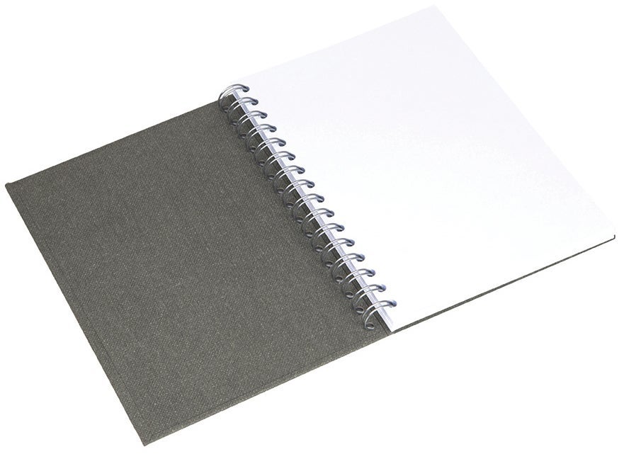 Anteckningsbok Bigso A5 olinjerat canvas grå