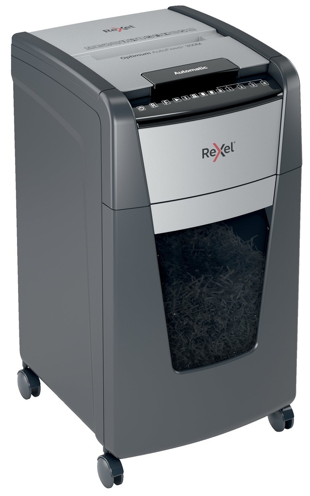 Dokumentförstörare Rexel Optimum AutoFeed+ 300M P5