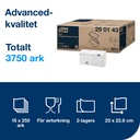 Pappershandduk Tork Advanced H3 3750 st/krt