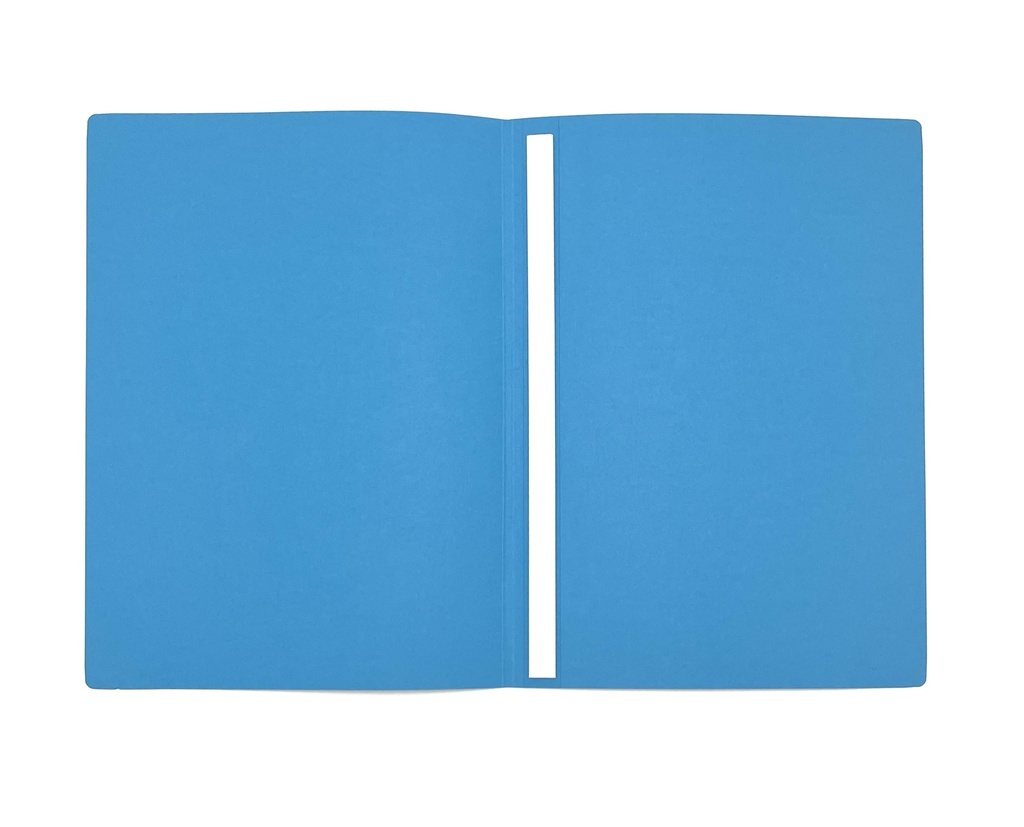 Kartongmapp blå jungfruben & vit skena 10st/fp