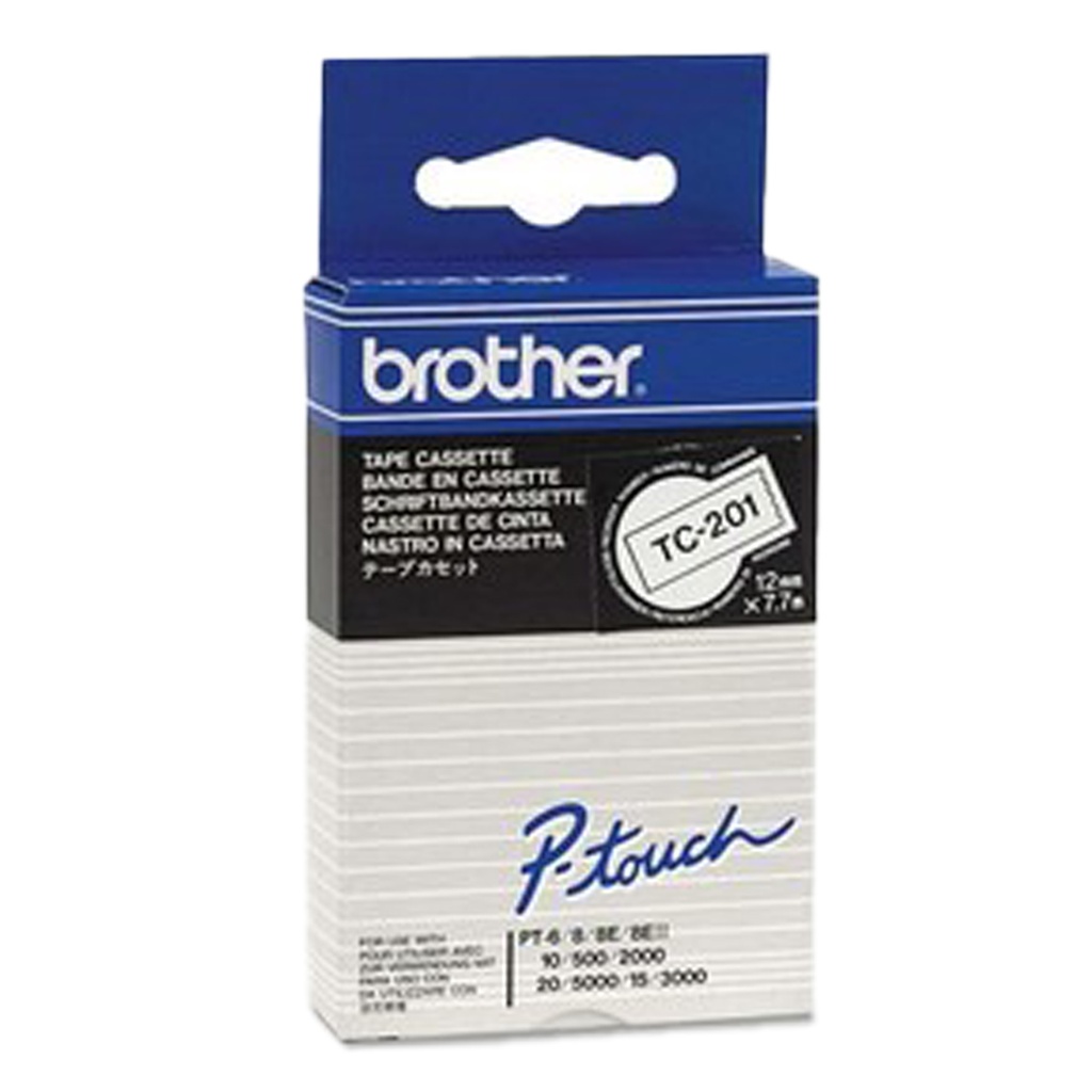 Märkband TC 201 12mm   sva/vit