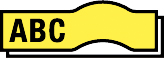 Märkband TC 601 12mm   svart/gul