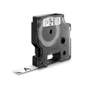 Märkband Dymo D1 Svart/Vit  12 mm