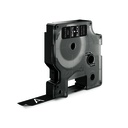 Märkband Dymo D1 vit/sva  12mm