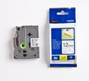 Märkband TZeS231 12 mm svart/vit