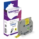 Märkband Wecare TZe svart/gul 18 mm 8 Meter